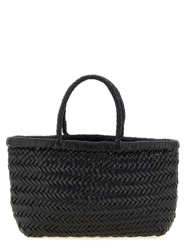 Flat Gora Hand Bags Black