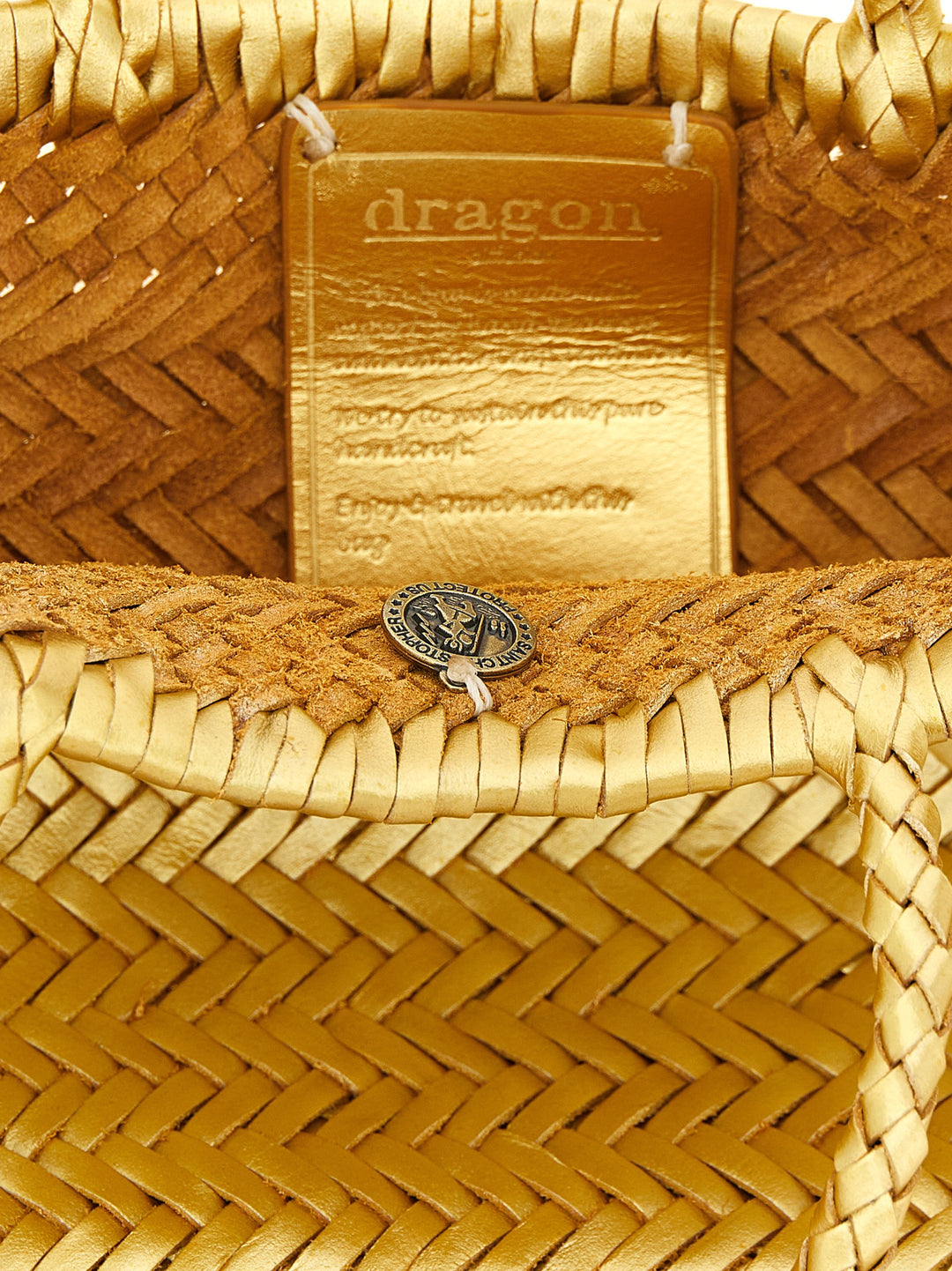 Dragon Diffusion Flat Gora Hand Bags - Gold | b8773cafb3c6de88f3e3f20a627543c7624947b2