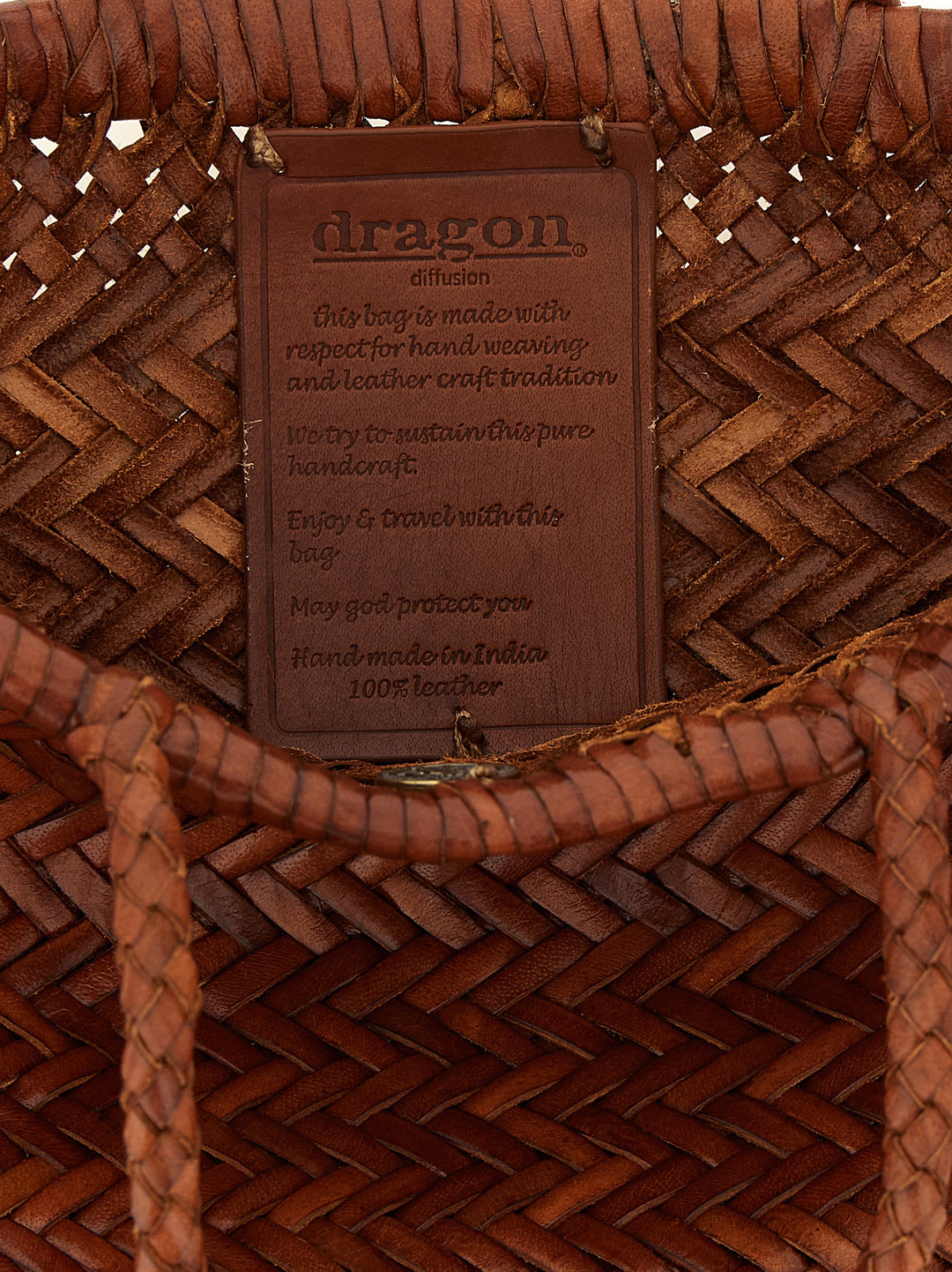 Dragon Diffusion Flat Gora Hand Bags - Brown | 441db9cbd49df5fc10d51d0e7a5239da4757c0b9