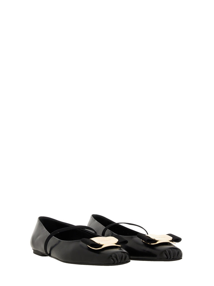 Ferragamo Flat Shoes - Black | Wanan Luxury