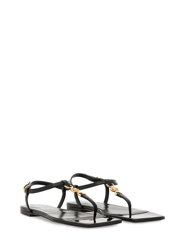 Versace Flat Shoes - Black | Wanan Luxury