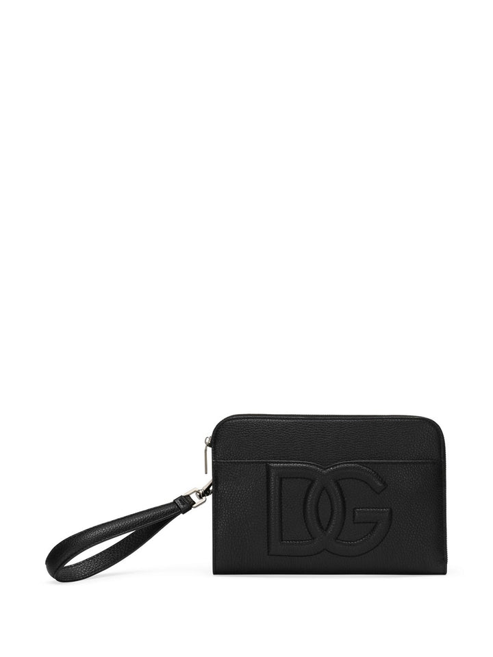 Clutch with embossed DG logo