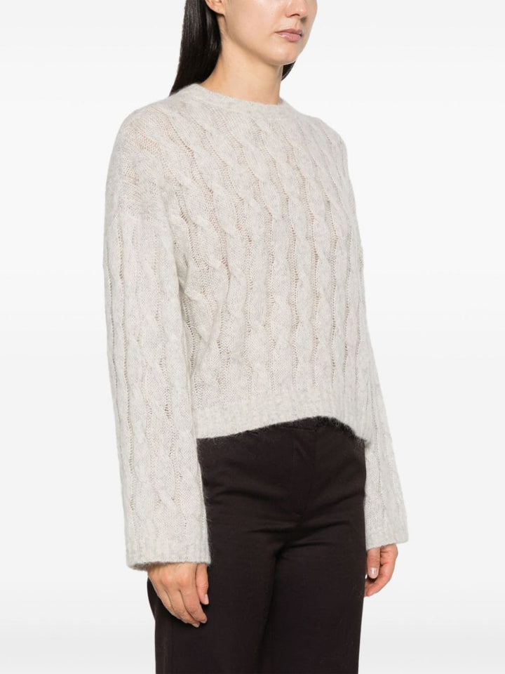 Cable knit sweater