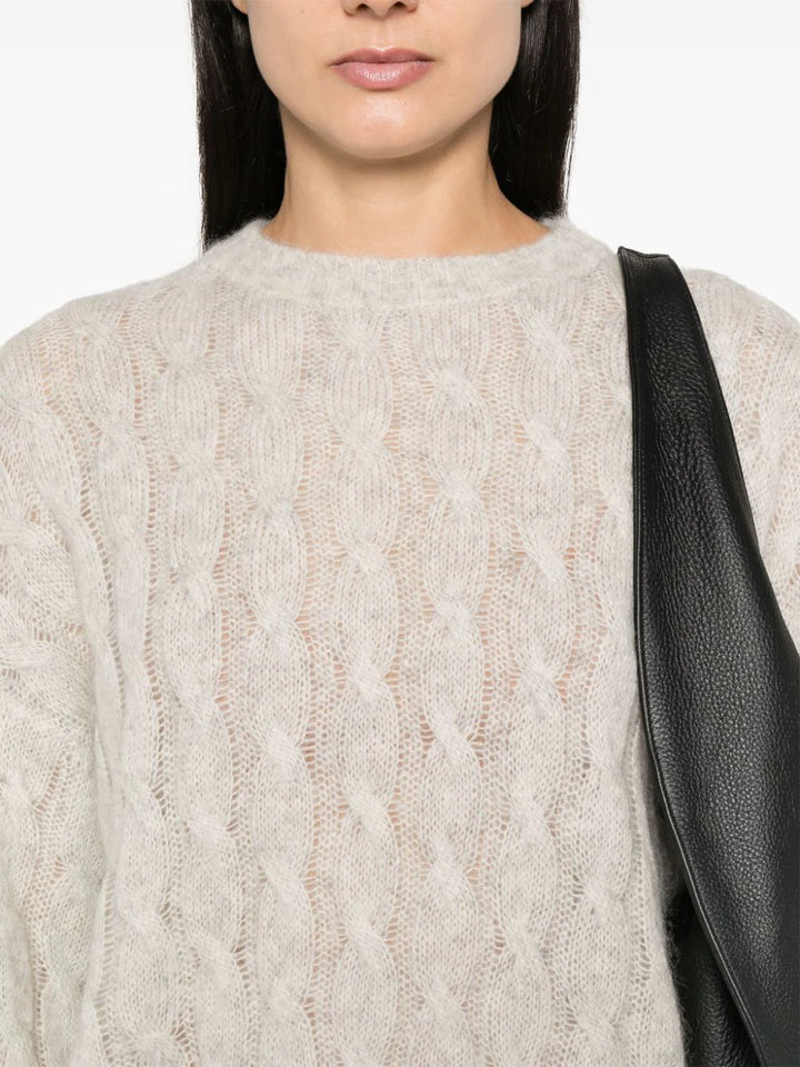 Cable knit sweater