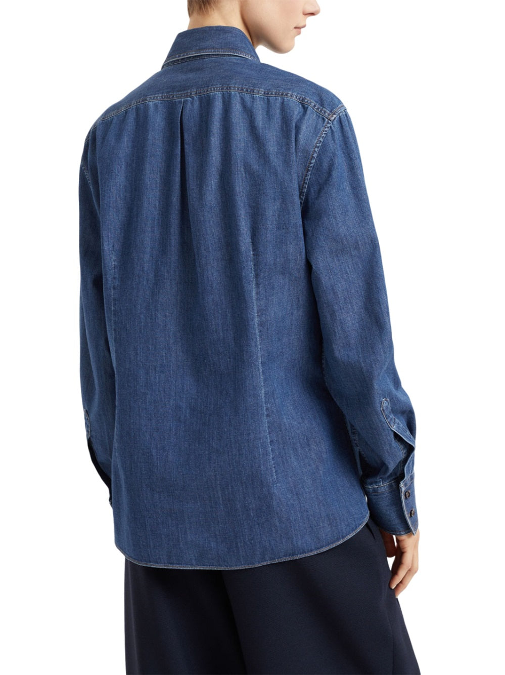 Denim shirt with Monili detail