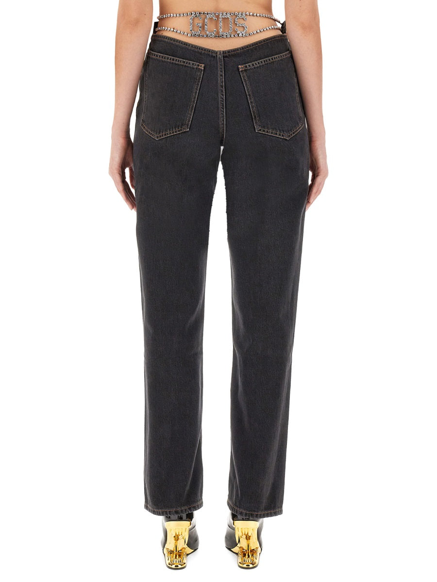 GCDS Denim - Black | Wanan Luxury