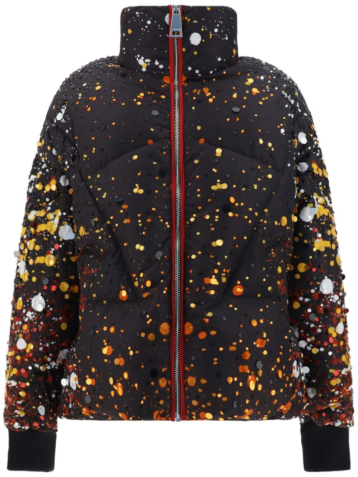 Jacket with fireworks motif