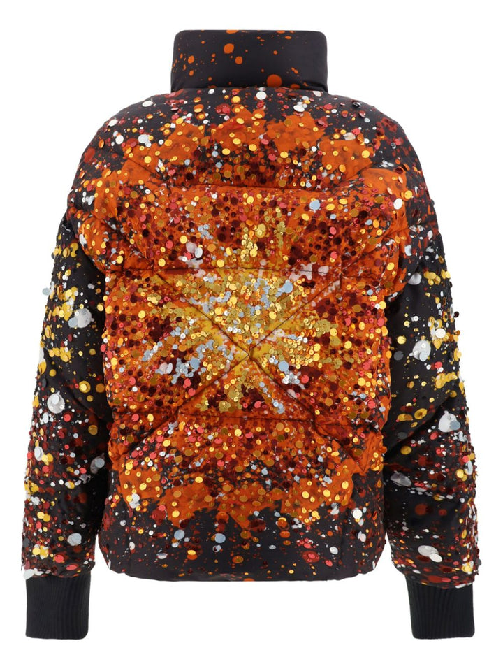 Jacket with fireworks motif