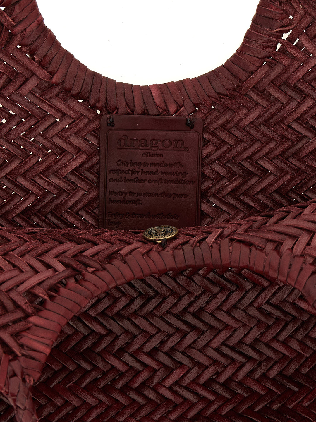 Dragon Diffusion Nantucket Basket Big Shoulder Bags - Bordeaux | 9021815d5da42cd0b992359faebc807f2b1de054