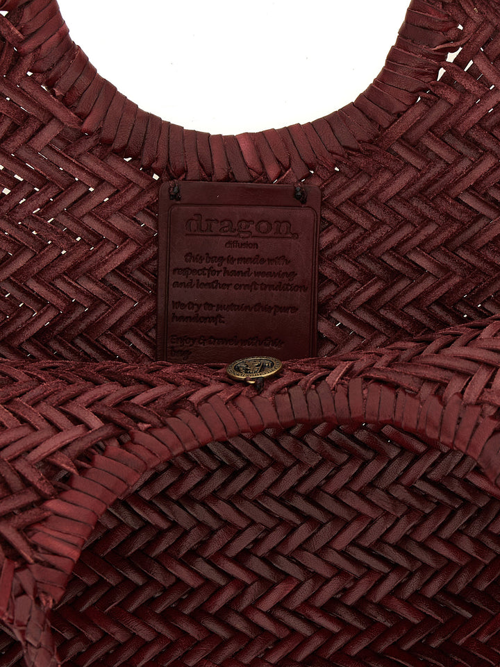 Dragon Diffusion Nantucket Basket Big Shoulder Bags - Bordeaux | 9021815d5da42cd0b992359faebc807f2b1de054