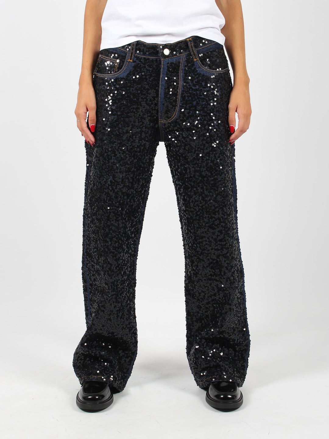 Guff paillettes jeans