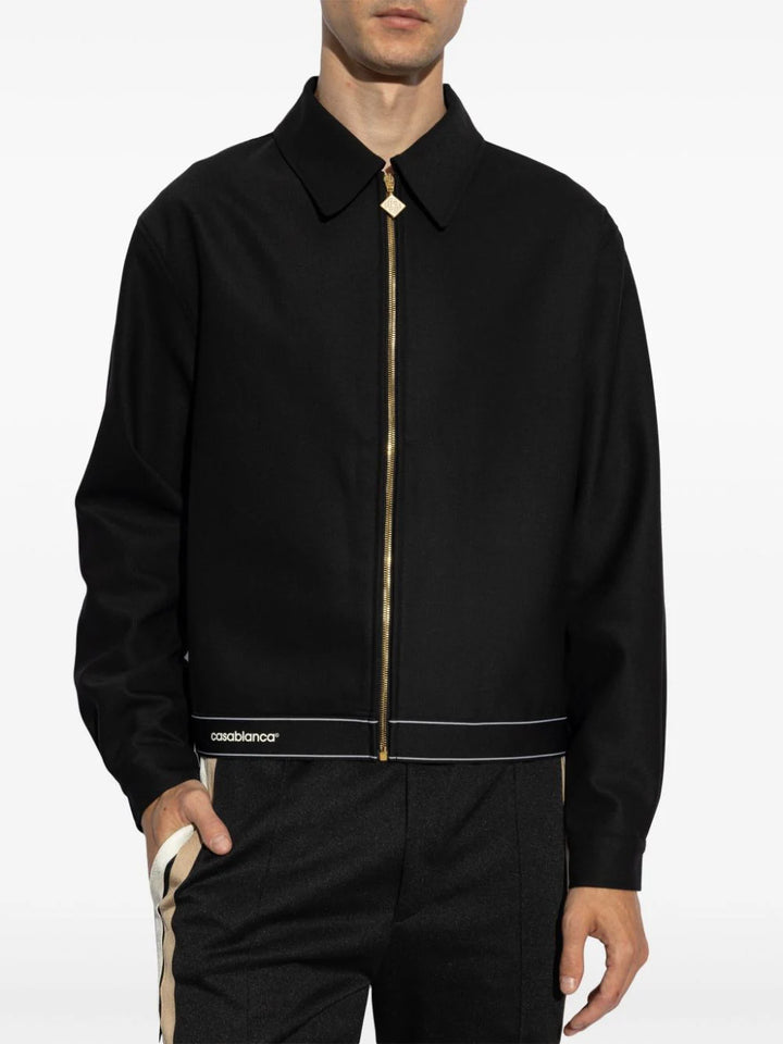 Zip-up bomber jacket