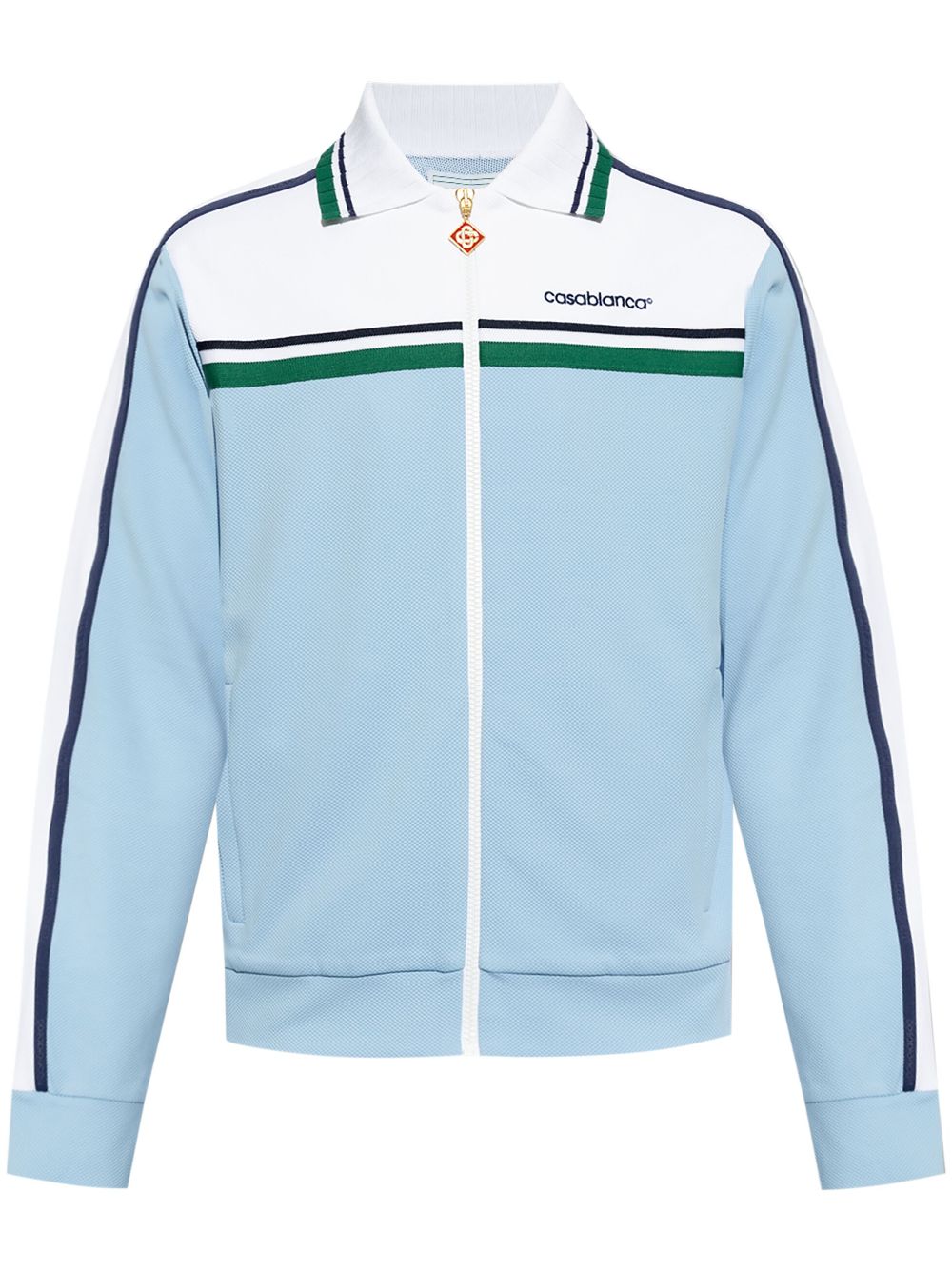 Sports jacket with logo embroidery