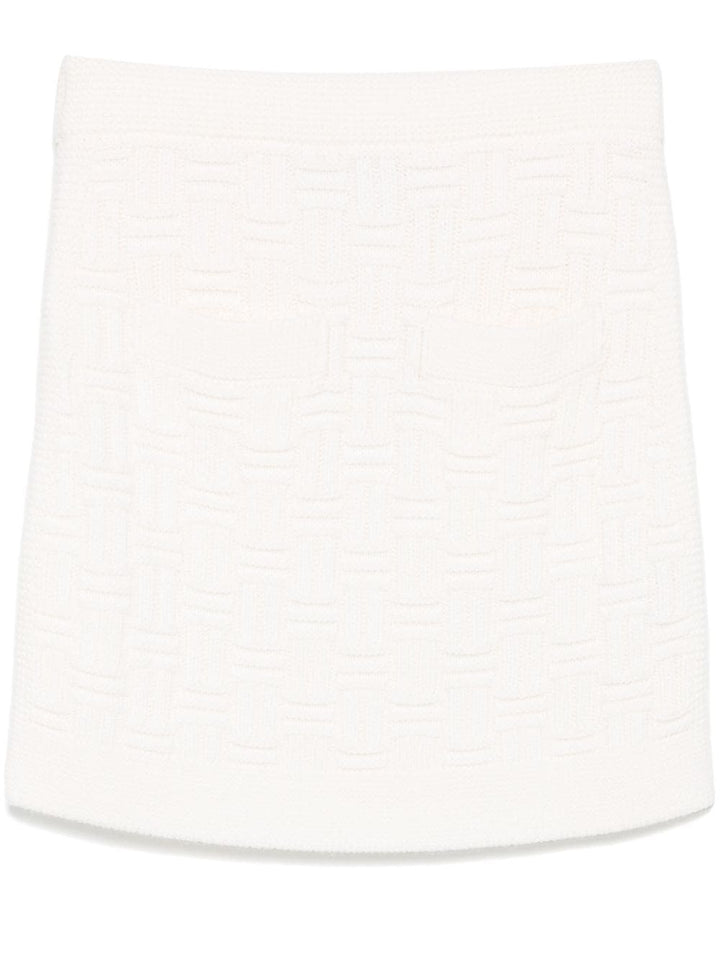 Column Stitch mini skirt