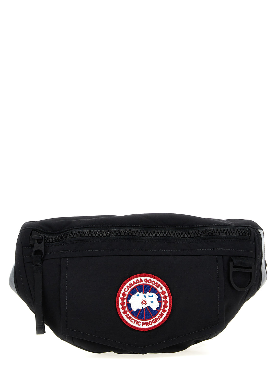 Logo Patch Fanny Pack Crossbody Bags Black