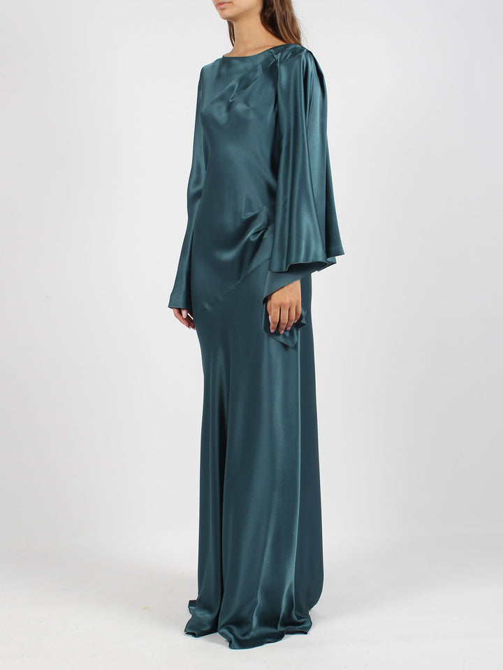 Satin long dress