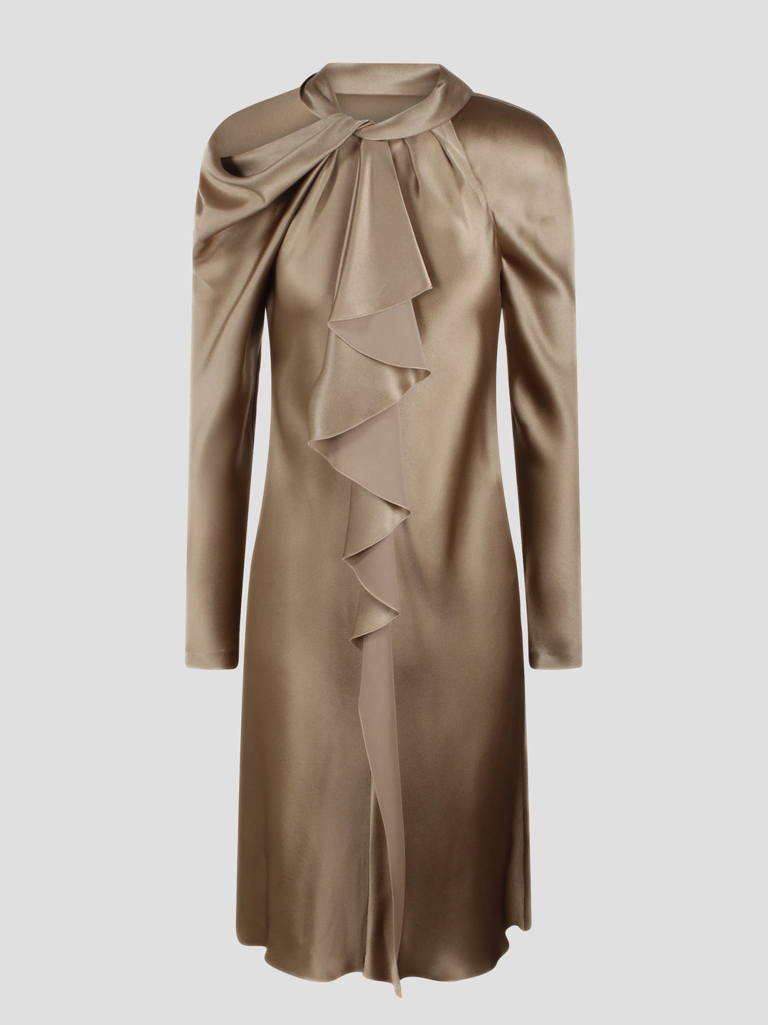 Lavalliere satin dress