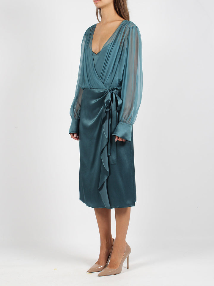 Silk wrap dress