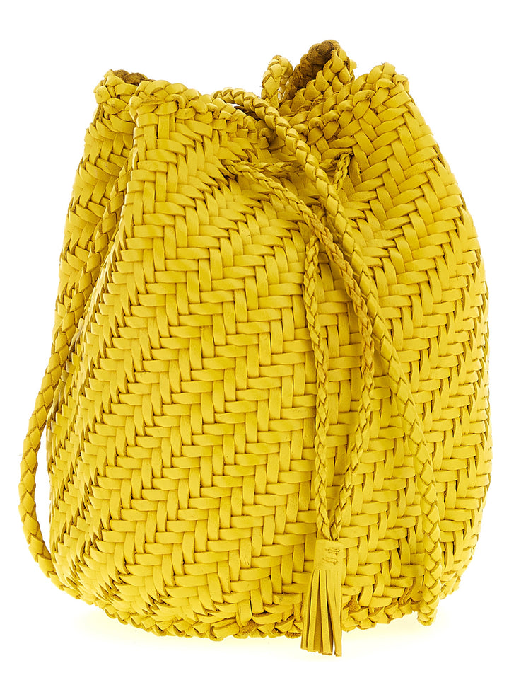 Dragon Diffusion Pompom Double Jump Crossbody Bags - Yellow | 6bb002ee624405c0a3378bf77735b23c8729289a