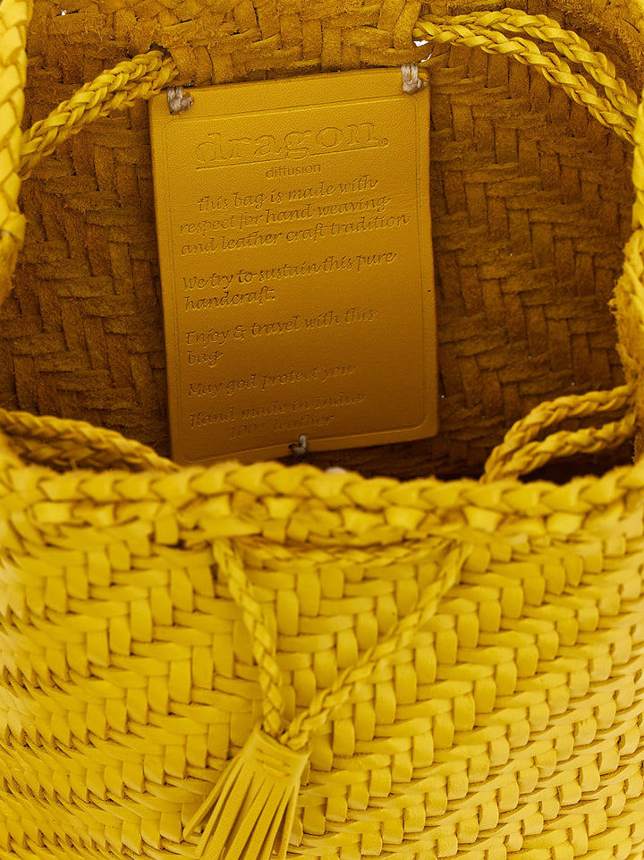 Dragon Diffusion Pompom Double Jump Crossbody Bags - Yellow | 3cf9cd7fbe086224fb7f8c797350652a7bf27400