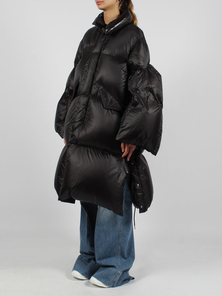 Oversized midi down jacket