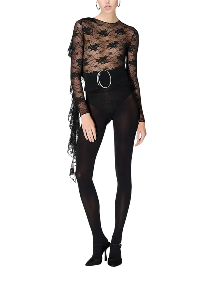 Lace volant sleeves body