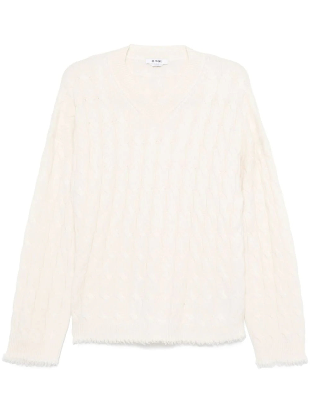 cable-knit cashmere sweater