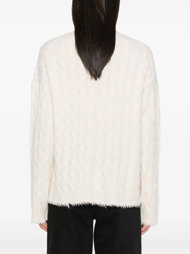 cable-knit cashmere sweater