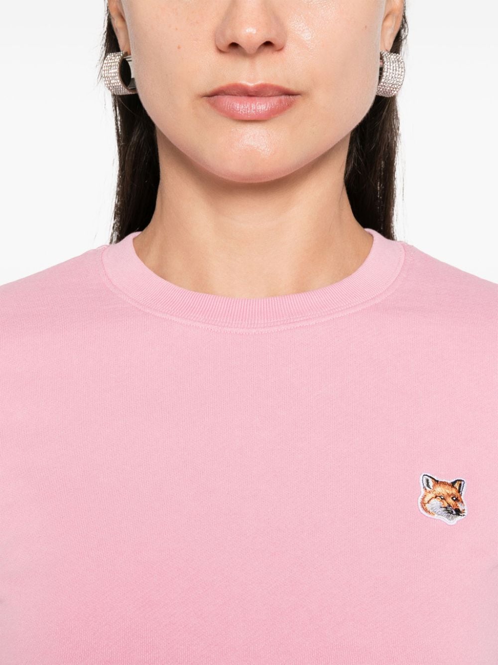 Sweatshirt with Fox Head application