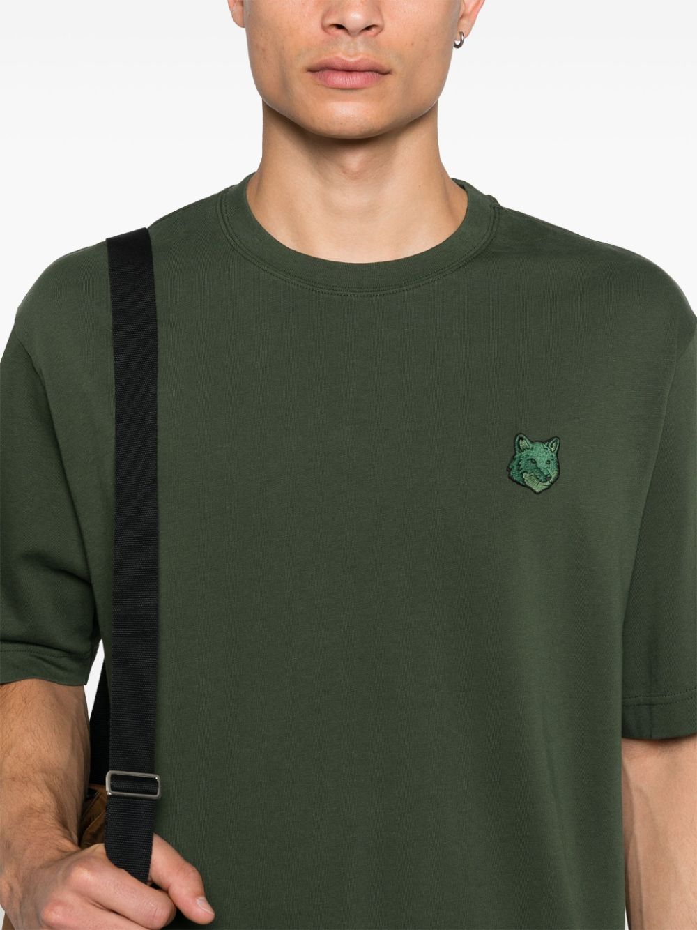 T-shirt with a bold fox head patch