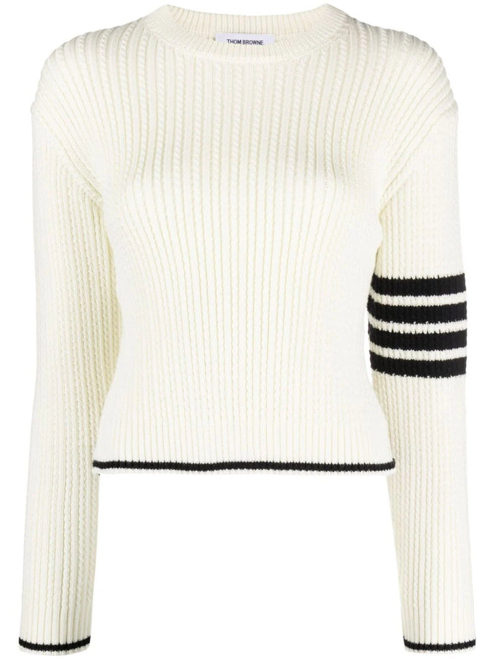 Sweater with striped detail