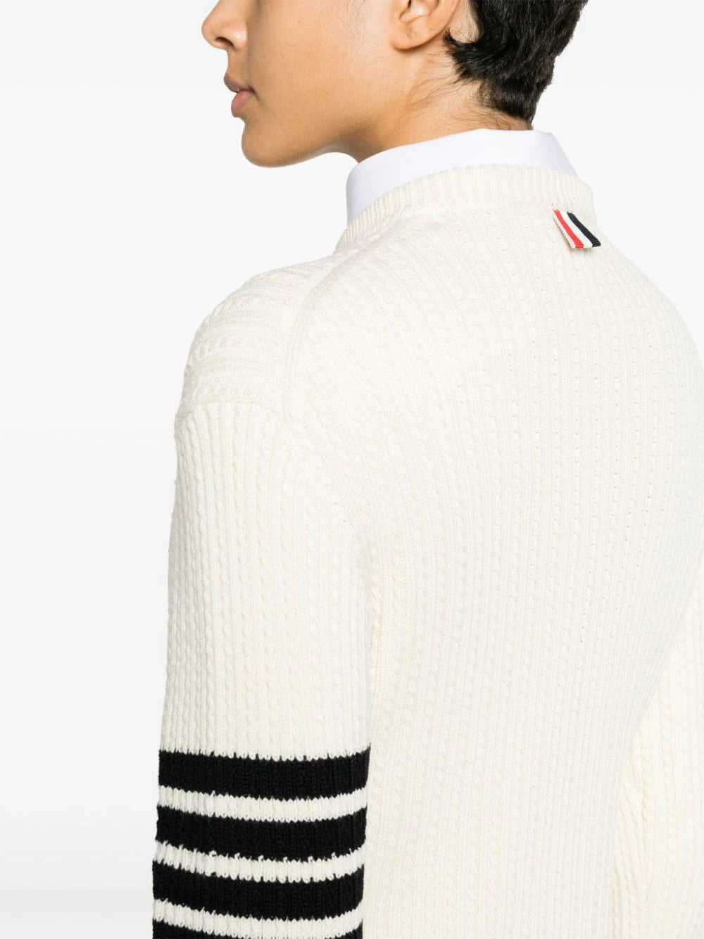 Sweater with striped detail