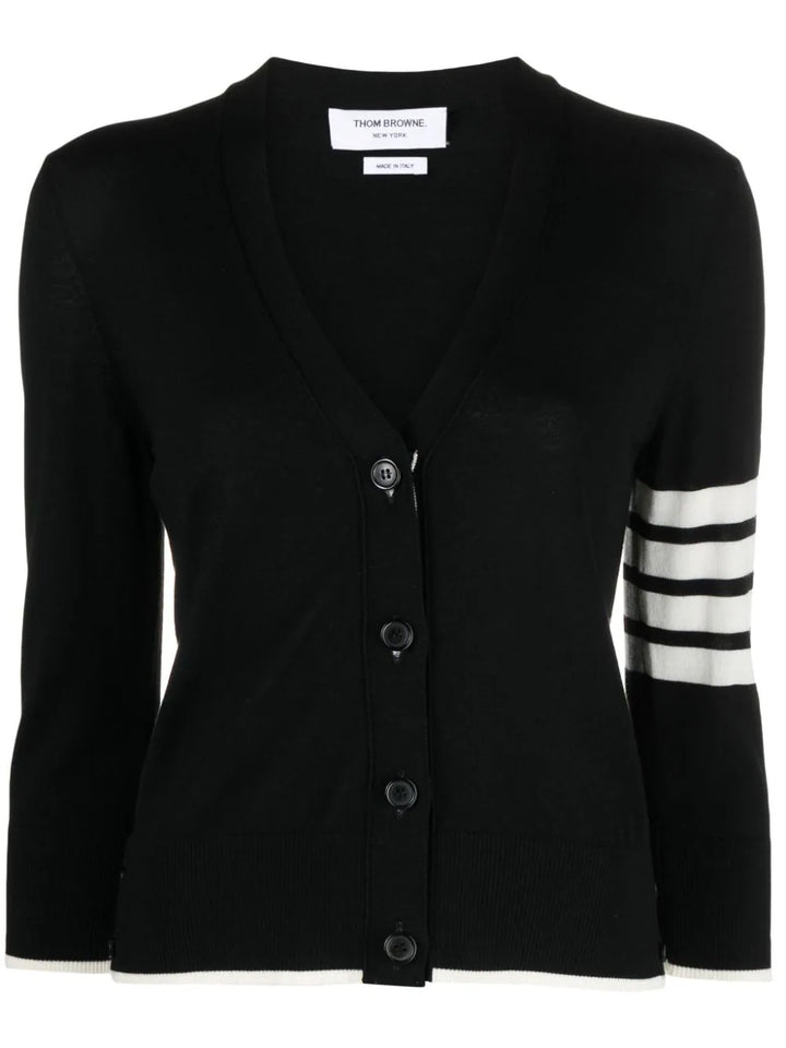 Cardigan with 4 stripe detail