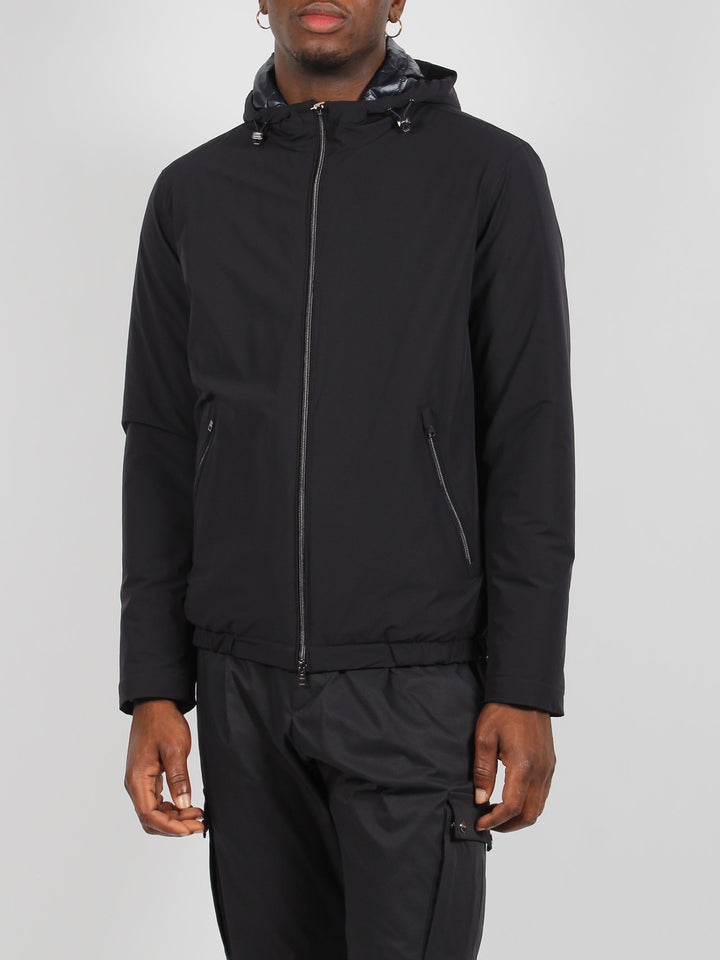 Nylon bomber jacket