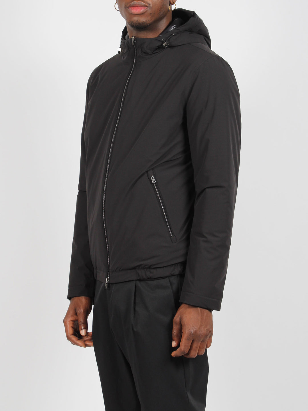 Nylon bomber jacket