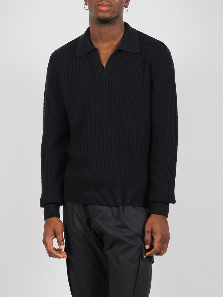 Endless operated wool resort polo