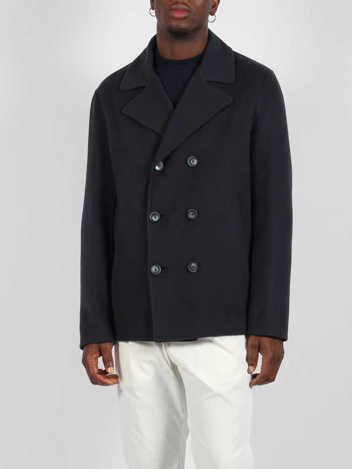 New modern double resort pea coat