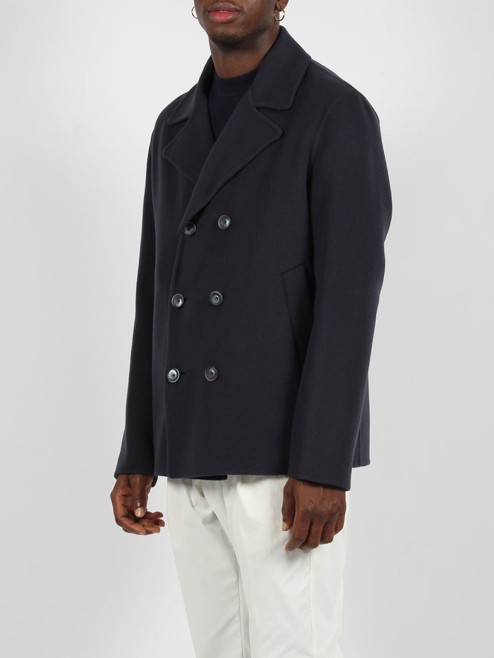 New modern double resort pea coat