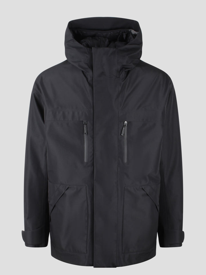 Hooded padded jacket