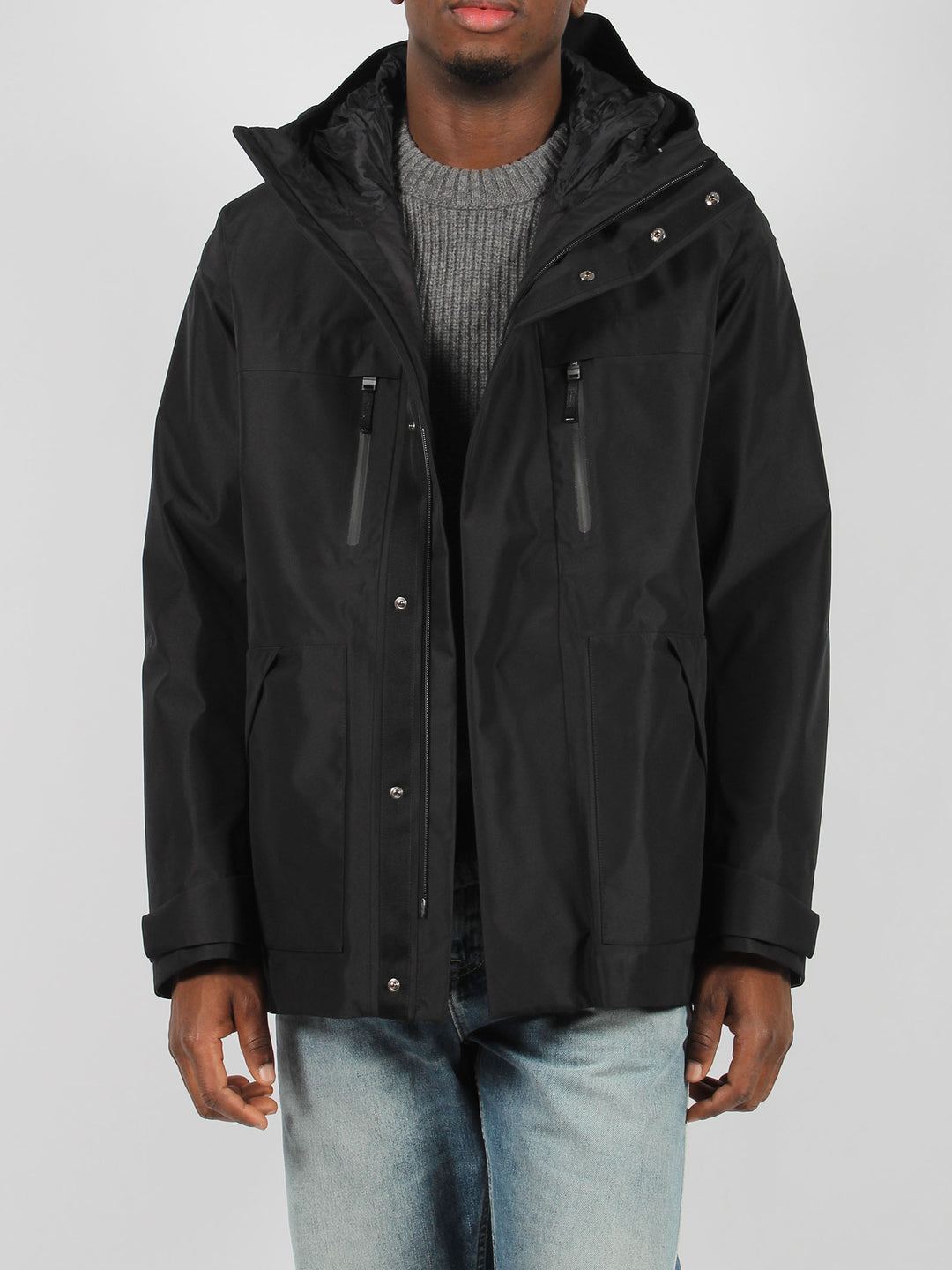 Hooded padded jacket