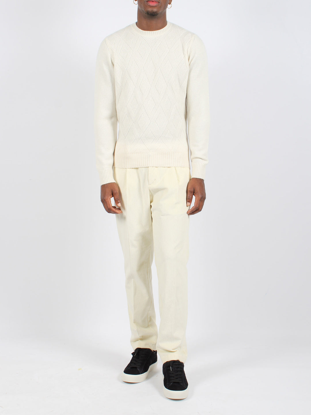 Corduroy chino trousers