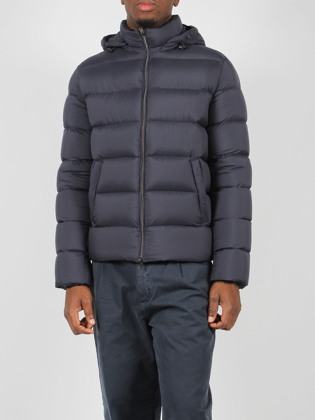 Hooded padded jacket