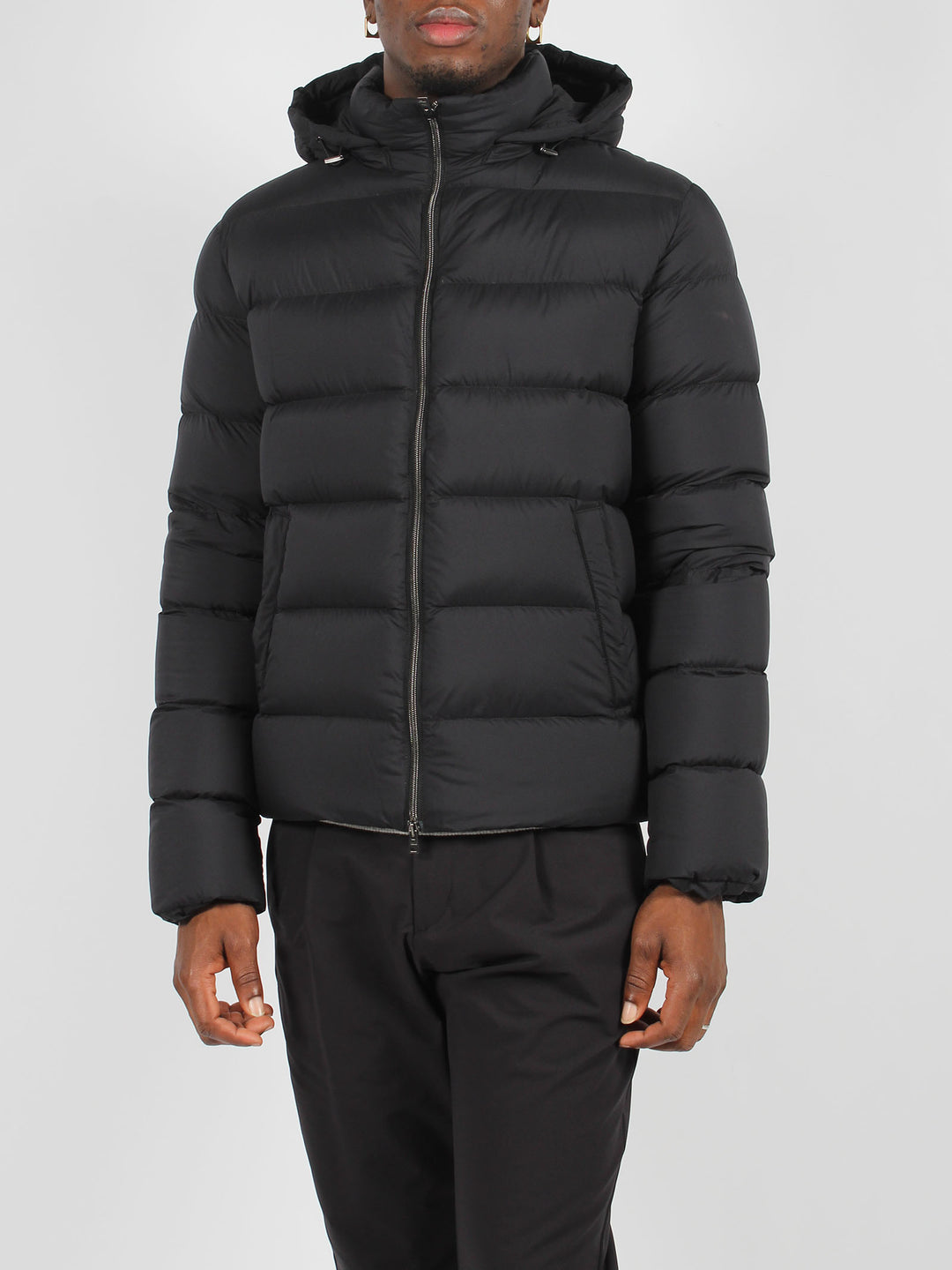 Hooded padded jacket