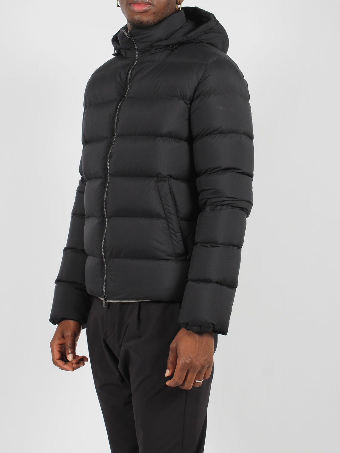 Hooded padded jacket