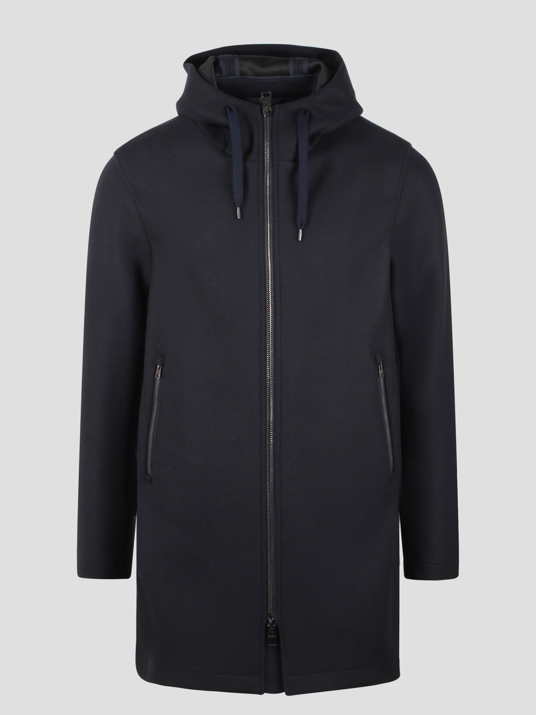 Wool twill stretch parka