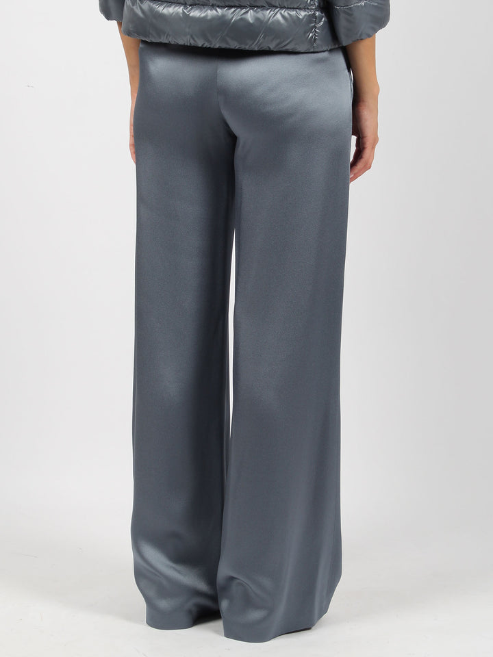 Satin fluid trousers