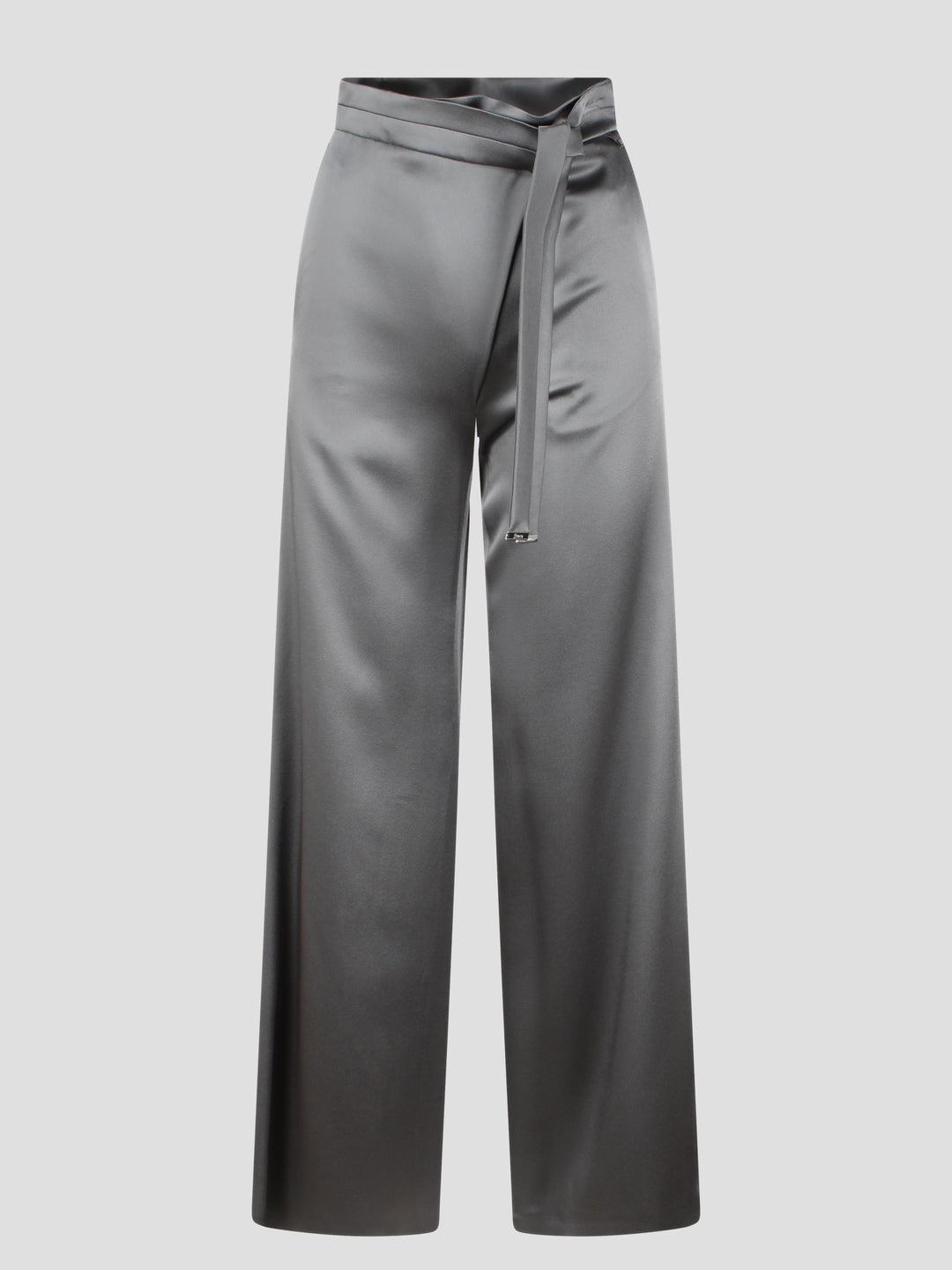 Satin fluid trousers