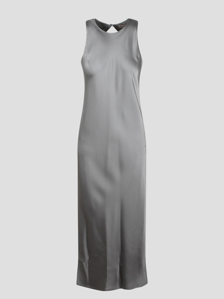 Fluid satin dress