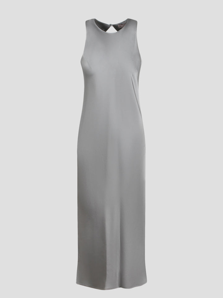 Fluid satin dress