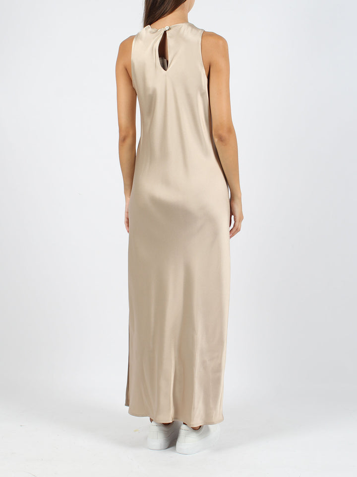 Fluid satin dress